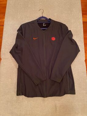 Clemson Tigers Nike Dri-FIT Full Zip Lightweight Jacket * Team Issue * Men's L